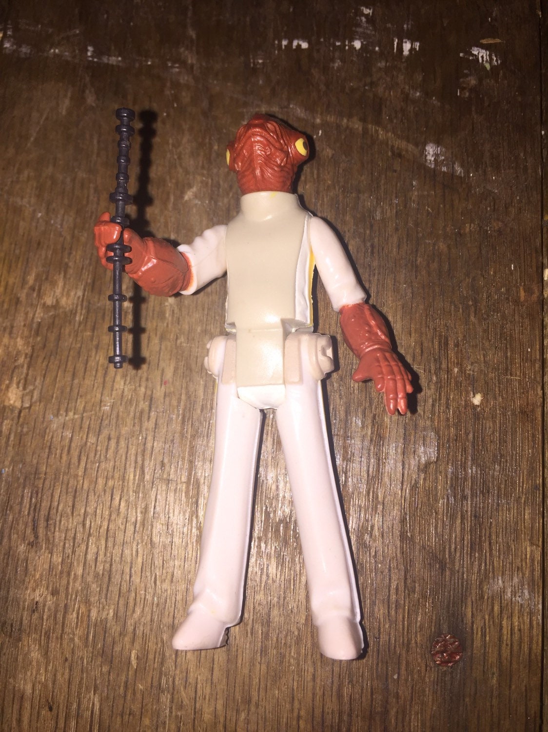 穴なし）Admiral Ackbar　スターウォーズ　フィギュア　オールドケナー Star Wars Vintage ADMIRAL ACKBAR Complete W/original Weapon