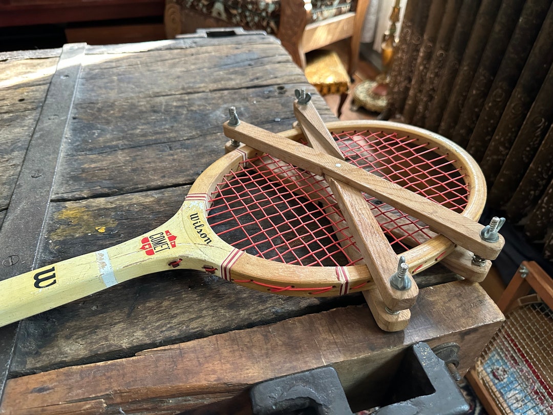 Vintage Wilson Comet Tennis Racket With Wood Brace - Etsy
