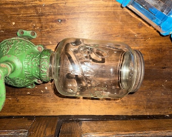 Arcade Mfg Antique Coffee Grinder With Glass Jar Antique Early