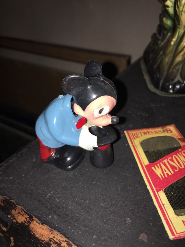 Vintage Disney Mickey Mouse Magician Nodding Bobblehead Toy - Etsy