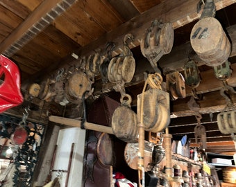 Antique Industrial / Farm Pulley, Listing is for one only please indicate which one you want or I will pick