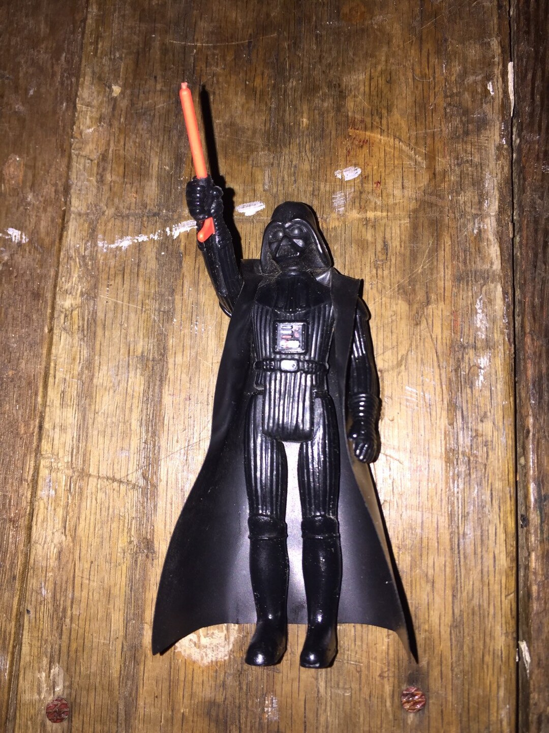 Vintage 1977 Kenner Star Wars Darth Vader Action Figure With Cape 