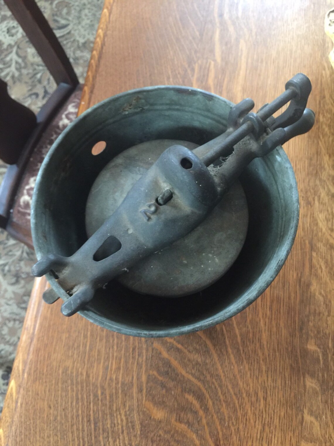 Antique Jiffy 2 Quart Hand Crank Ice Cream Maker Etsy