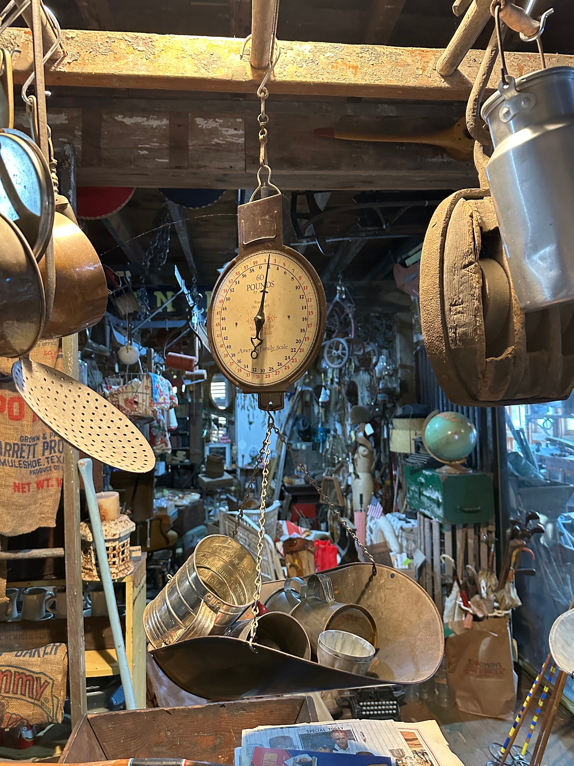 Vintage, American Family Scale, Hanging, 60 Lbs Capacity, Chicago