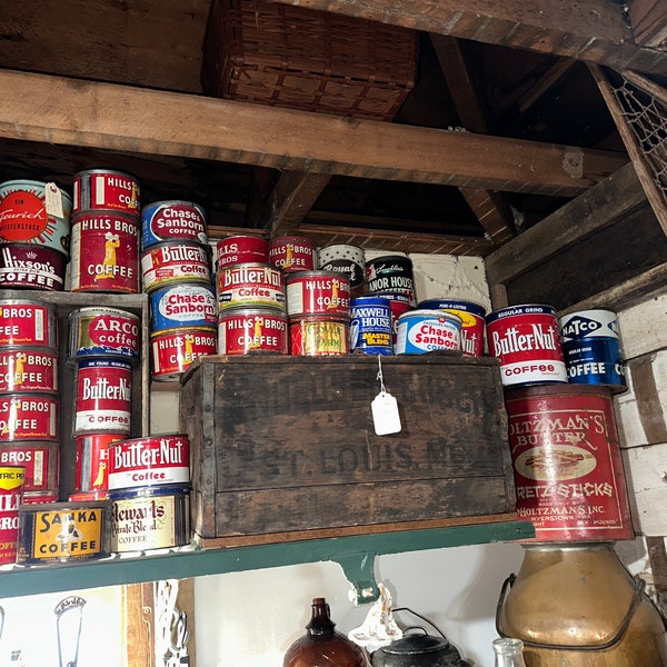 Vintage Tin Cans Etsy