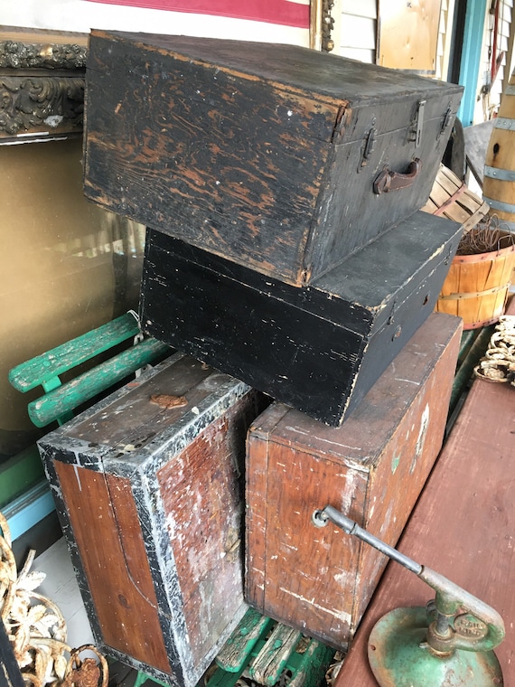 Vintage Wood Suitcases from the 20’s thru 40's, l… - image 1