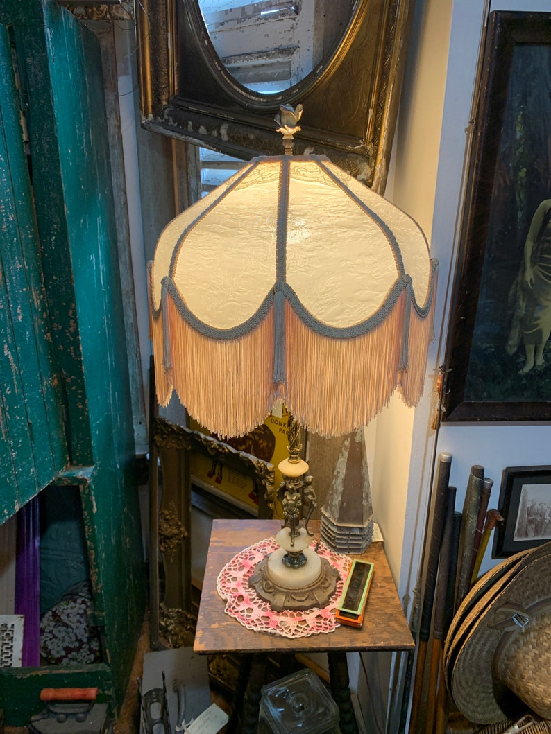 Large Art Deco/art Nuevo Figurine Floor Lamp 19151925 Etsy
