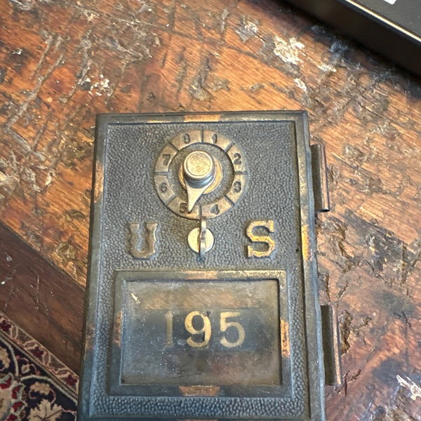 Vintage 1900’s Antique Brass/Copper U.S.Post Office PO Mail Box Door, listing is for one door only