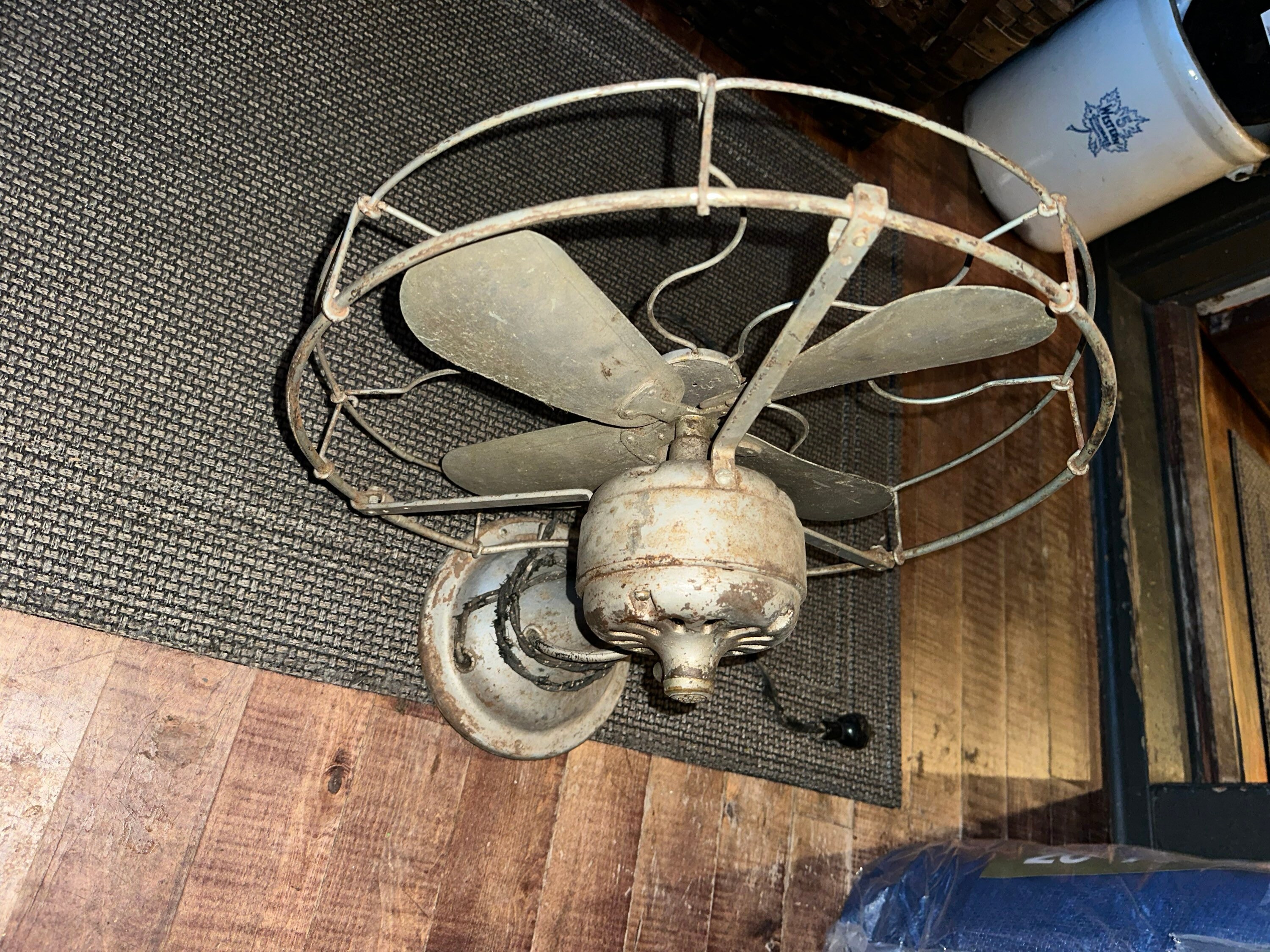 Vintage 1920s GE Industrial Fan, Not Sure If It Works, Cord Needs 