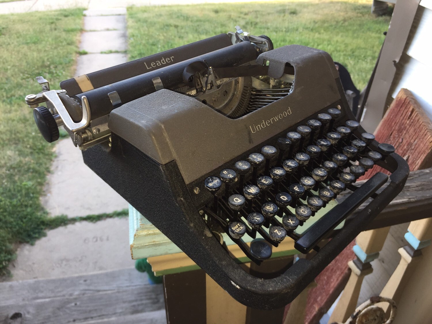 Antique Royal Standard Typewriter with Glass Panels c.1931