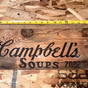 Campbells Soup Crate - Etsy