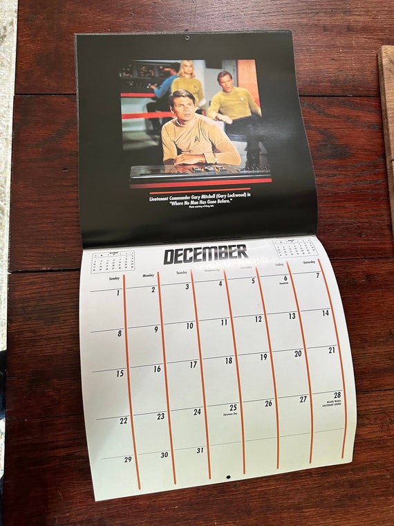 Vintage Star Trek : 1996 30th Anniversary Calendar (works for 2024