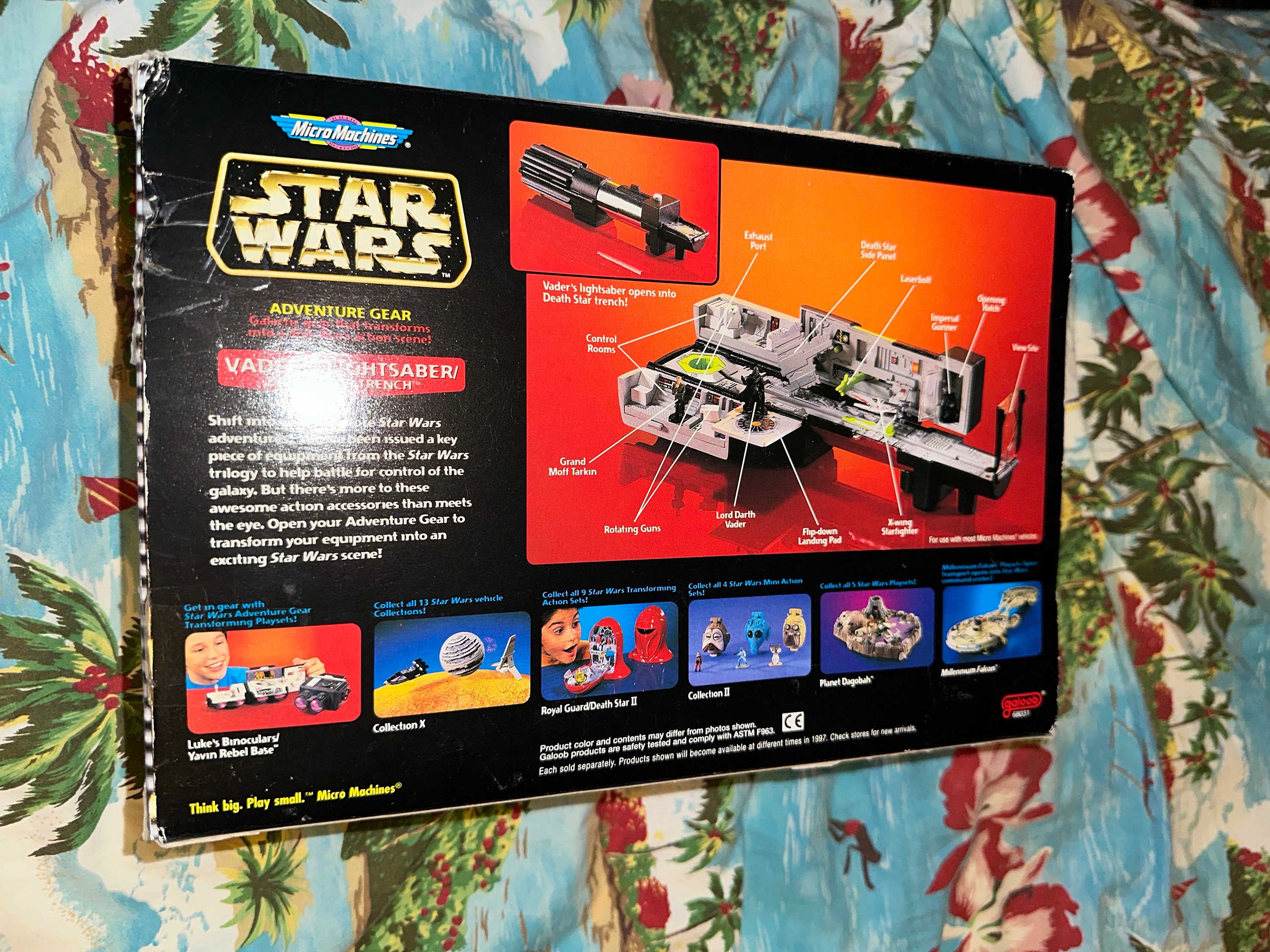Star Wars Micro Machines Darth Vader's Lightsaber Death Star