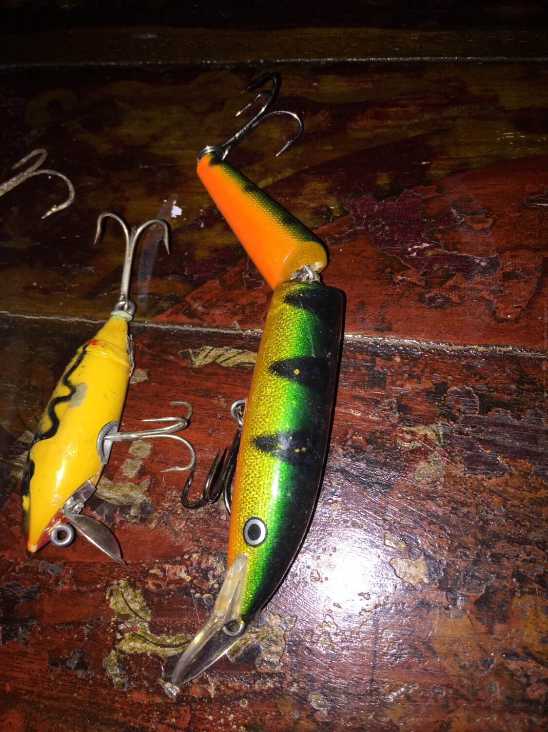 Set of 6 Antique/vintage Fishing Lures, Tackle, Gear