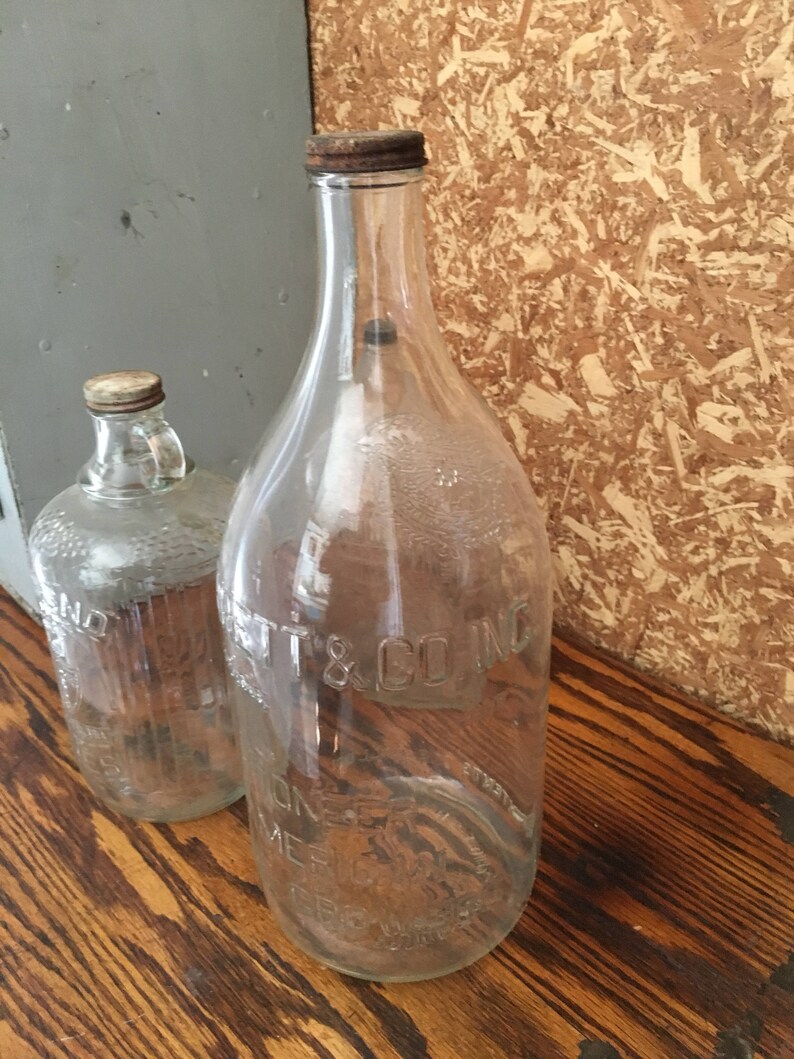 Antique Large Wine Bottle Approx 1 Gallon Garrett & Co. INC. Etsy
