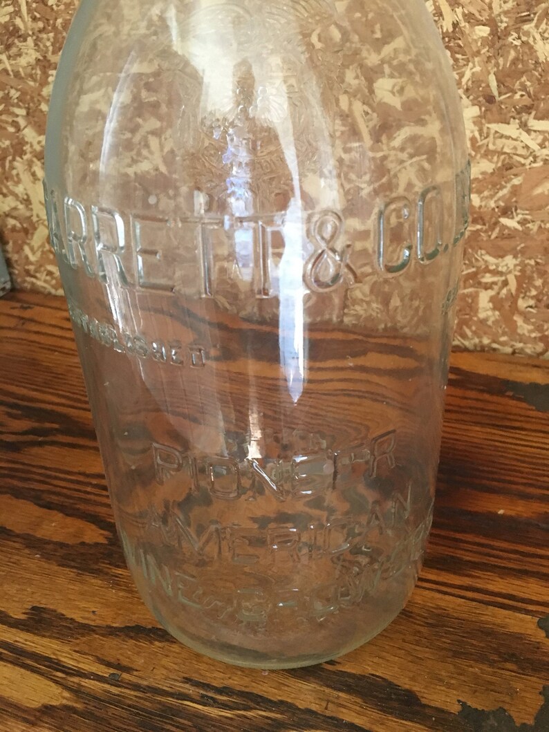 Antique Large Wine Bottle Approx 1 Gallon Garrett & Co. INC. Etsy