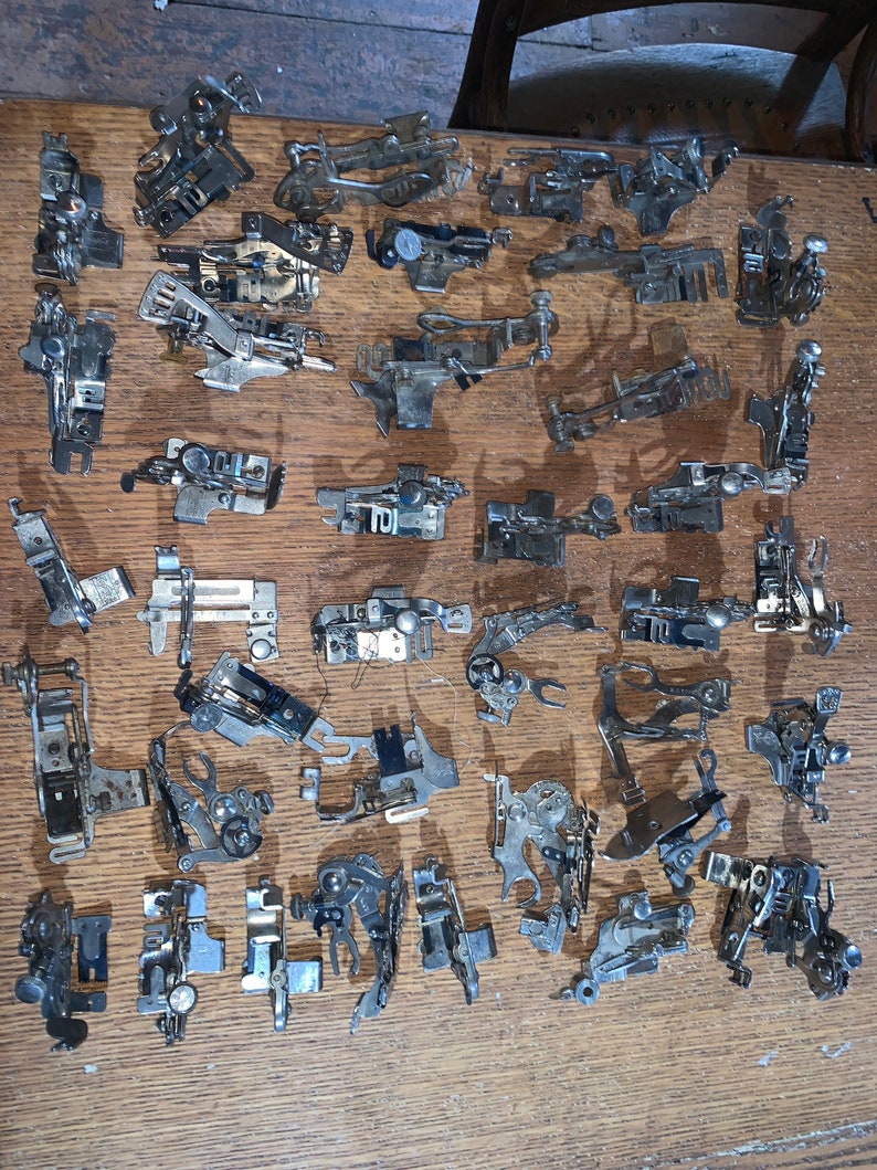 Vintage Treadle Sewing Machine Accessory Kit Parts Sold Etsy