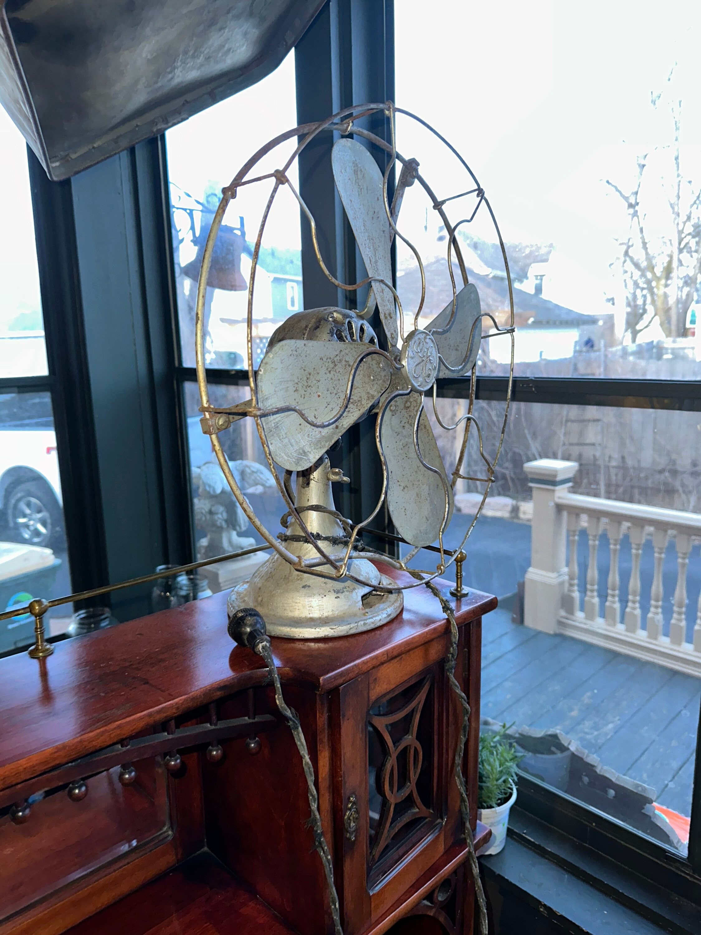Vintage 1920s GE Industrial Fan, Not Sure If It Works, Cord Needs 