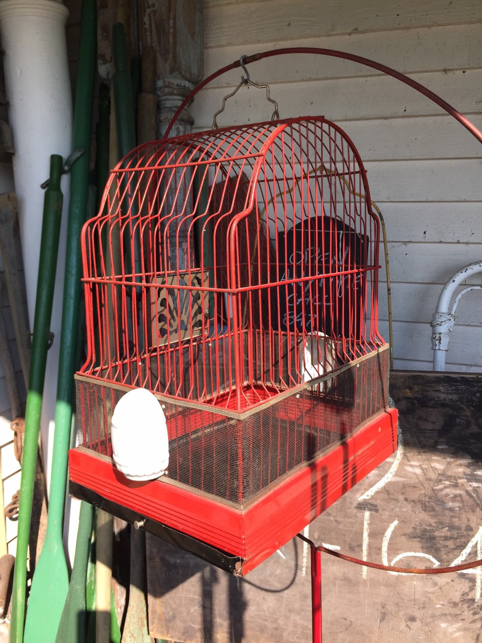 Antique Bird Cage and Stand Approx 24 for Cage Opening Etsy