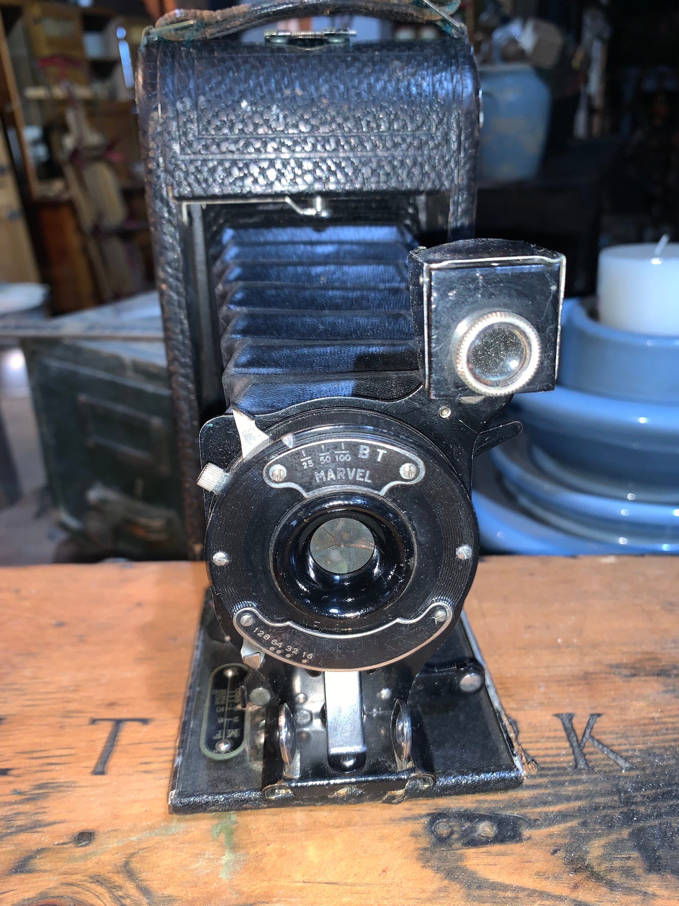 No 1A Ansco Jr Folding Camera With Marvel Shutter C. 1917, Great Shelf ...