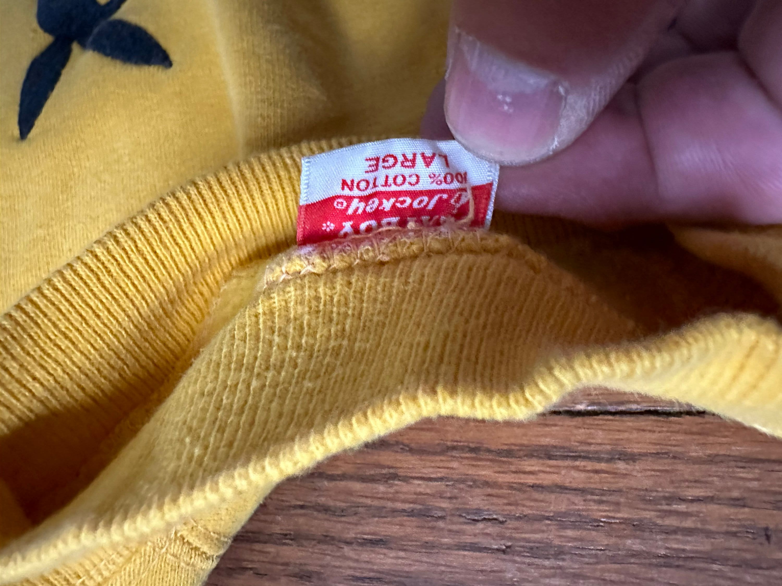 Vintage 60s/70s Playboy Jockey Long Sleeve Sweatshirt Large Made 