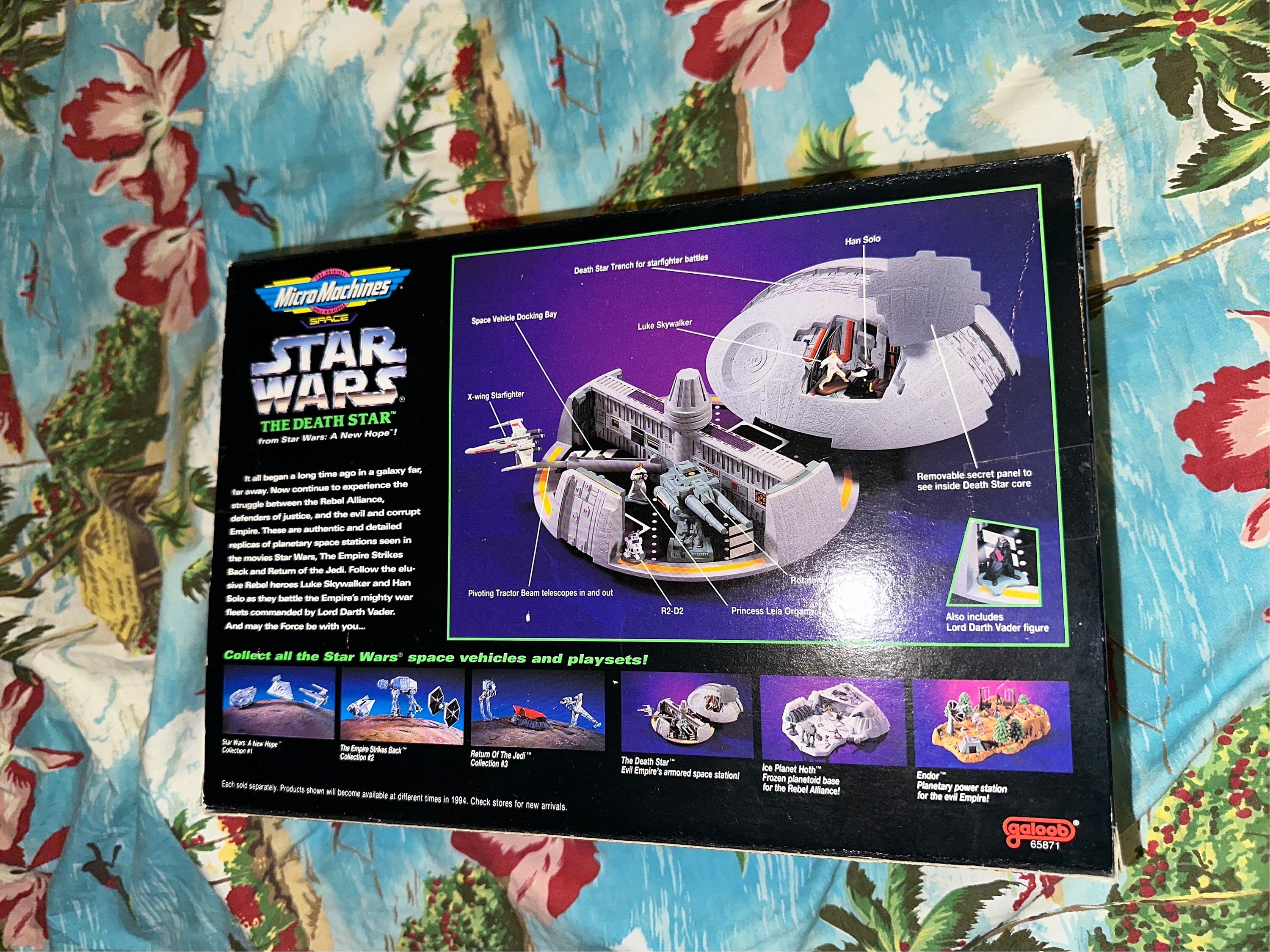 Star Wars Micro Machines the Death Star Playset 1994 Galoob NEW in
