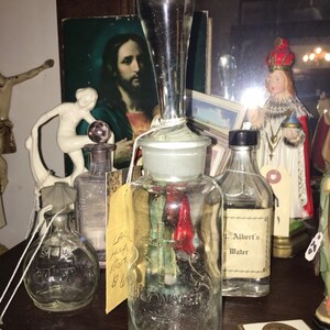 Antique Holy Water Bottle and Stopper - Etsy