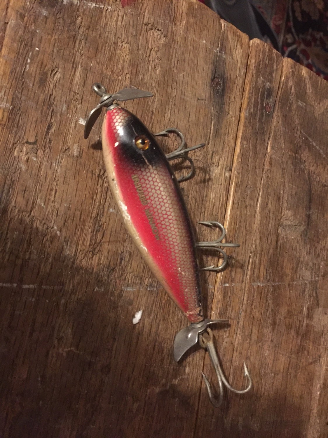 Vintage Creek Chub Injured Minnow Fishing Lure with Glass Eyes, please  specify which one you want
