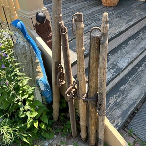 Antique Single Tree Horse Yoke Original Natural Wood, Old Wagon or Cart~Horse Yoke~Horse Harness, Ox, listing for one only