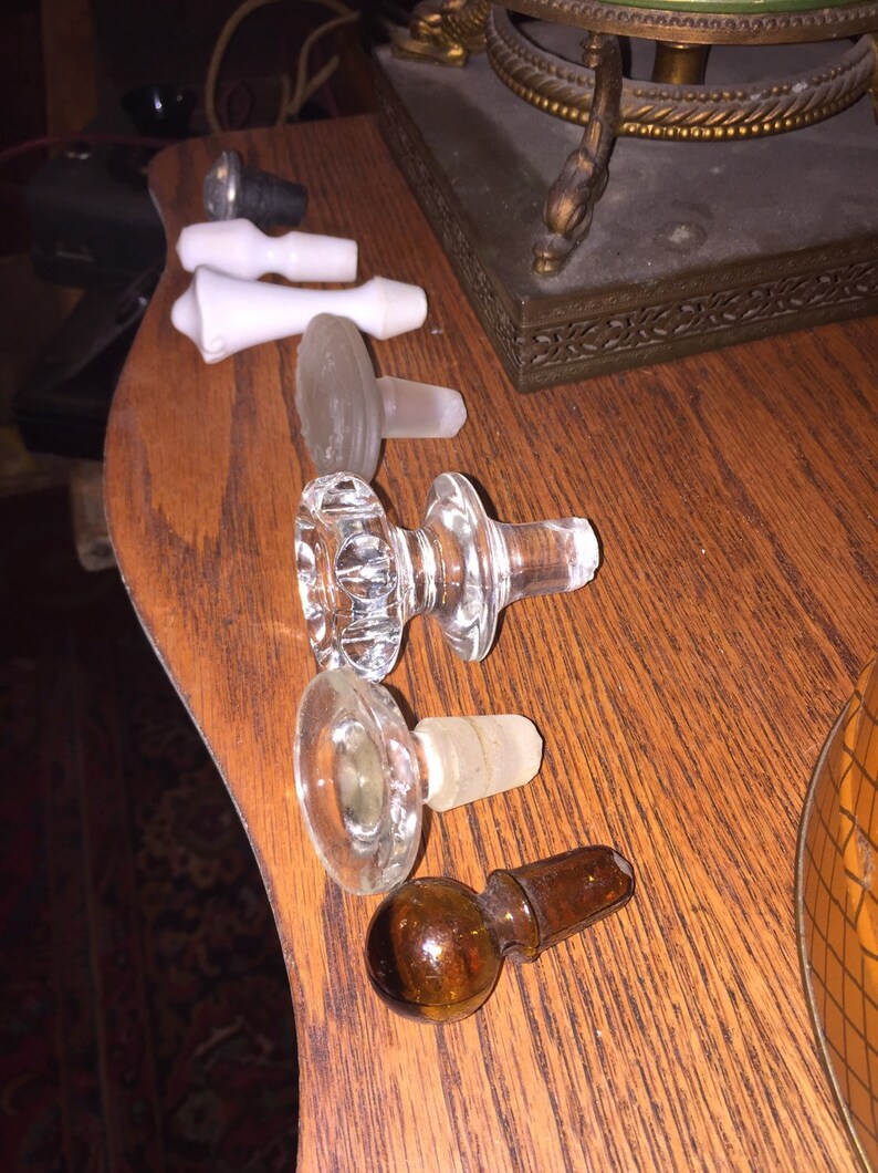 Antique Large Glass Bottle Stopper/decanter Top Listing is Etsy
