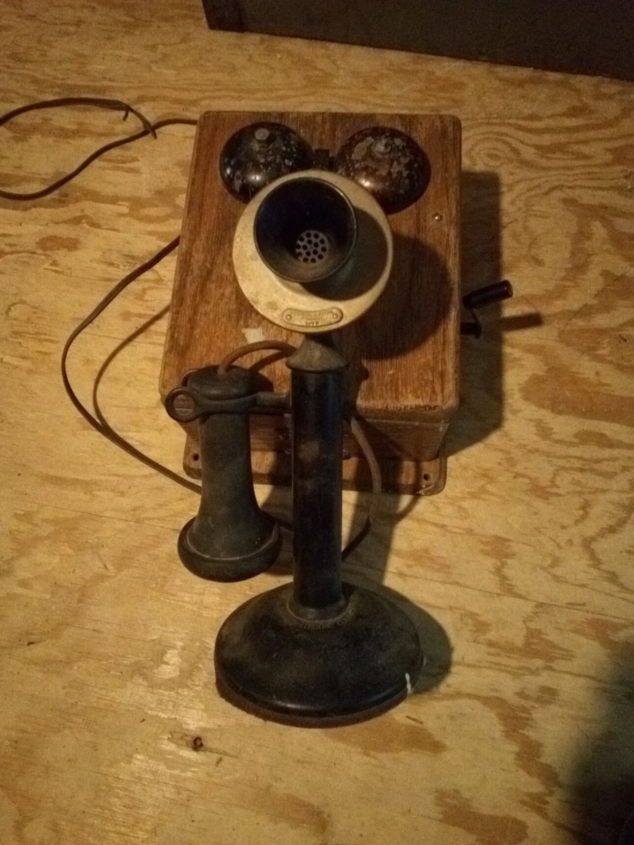 Antique Western Electric Co, Candlestick Original Telephone and