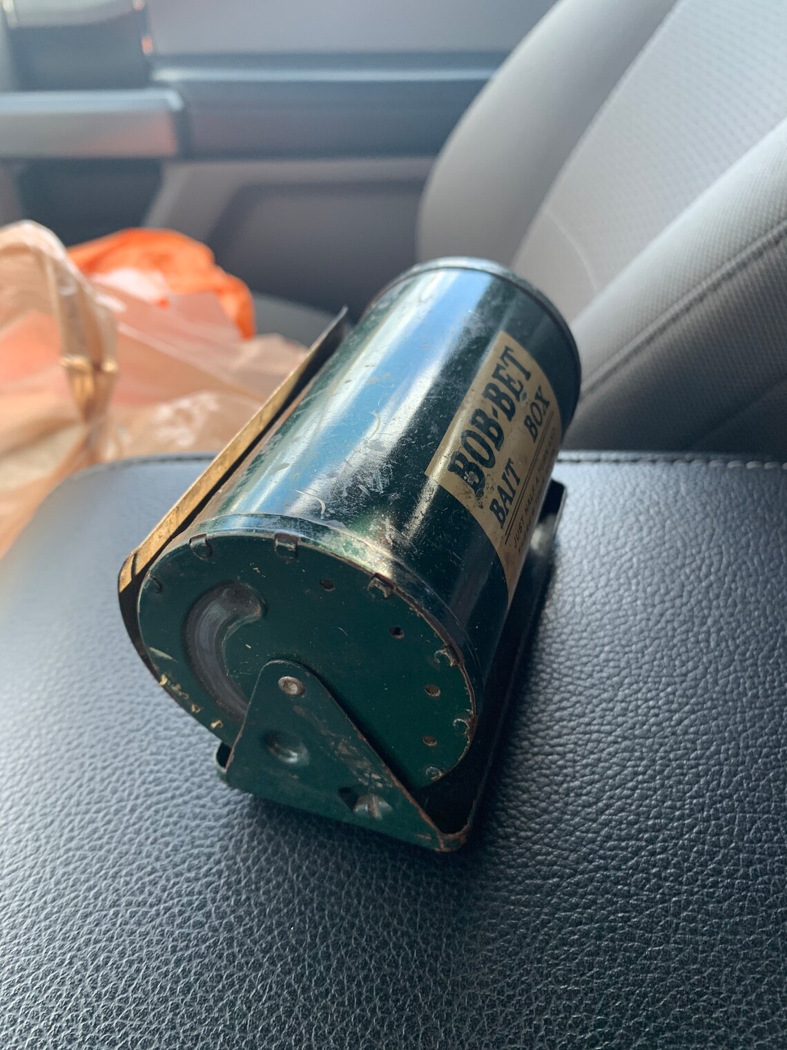 Vintage Belt Bait Holder Metal Worms Fishing Bait Listing Etsy