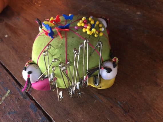 Antique Pin Cushion Holder, Very Unique, Very Coo… - image 4