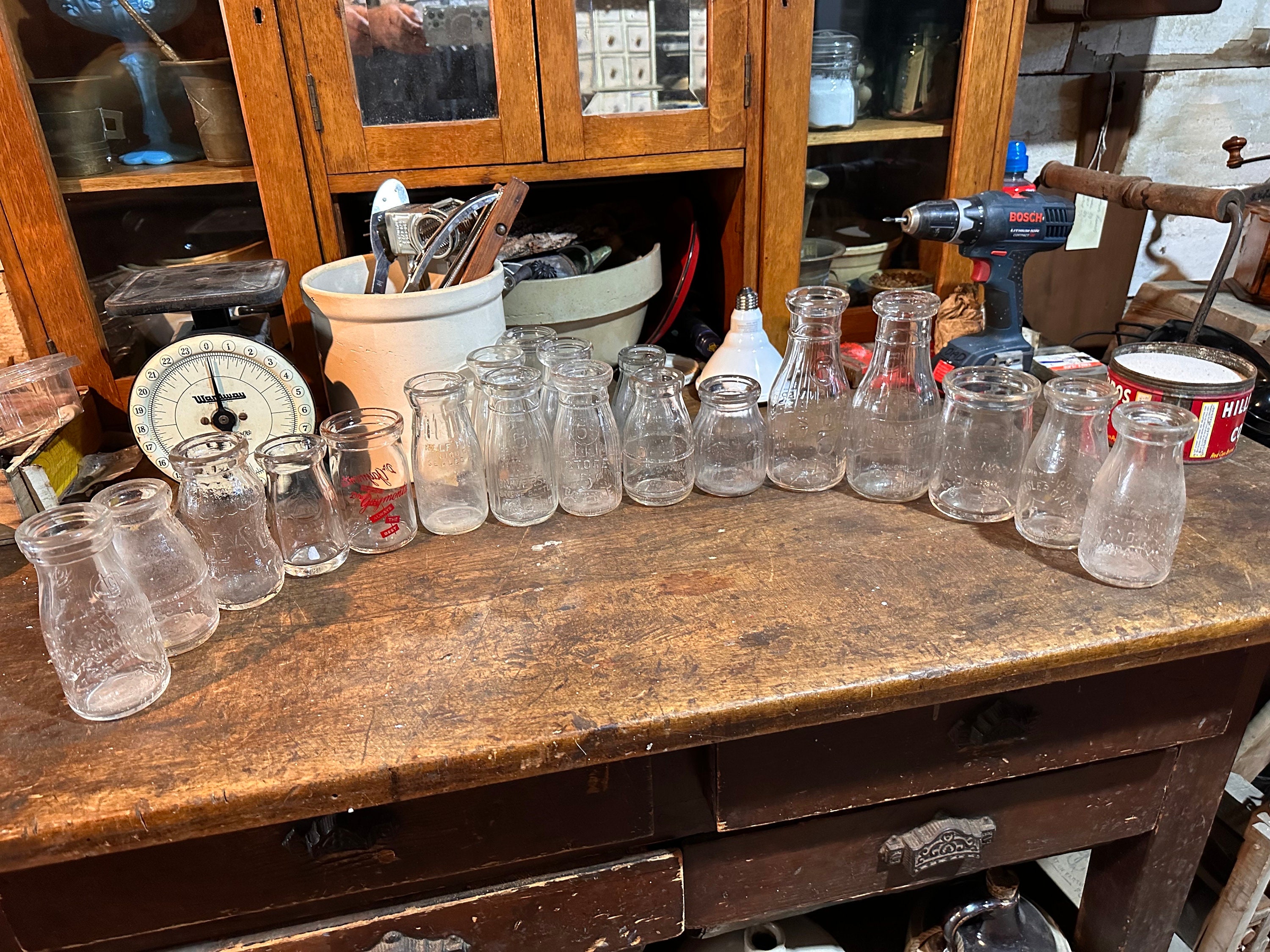 Vintage Milk Bottles, listing is for one, combined shipping if more are ordered