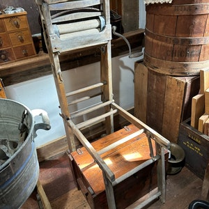 Antique, Anchor Folding Bench Washer Wringer, Double Wash Tub Stand, Washtubs sold separately