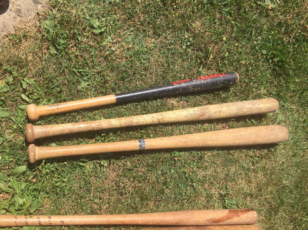 Set of 3 Vintage Baseball Bats, Great for Kids Room Project or Just to Use, I Have Many but