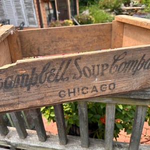 Campbells Soup Crate - Etsy