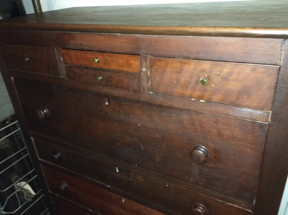 Antique Late 1700 S Early 1800 S Primitive Dresser Etsy