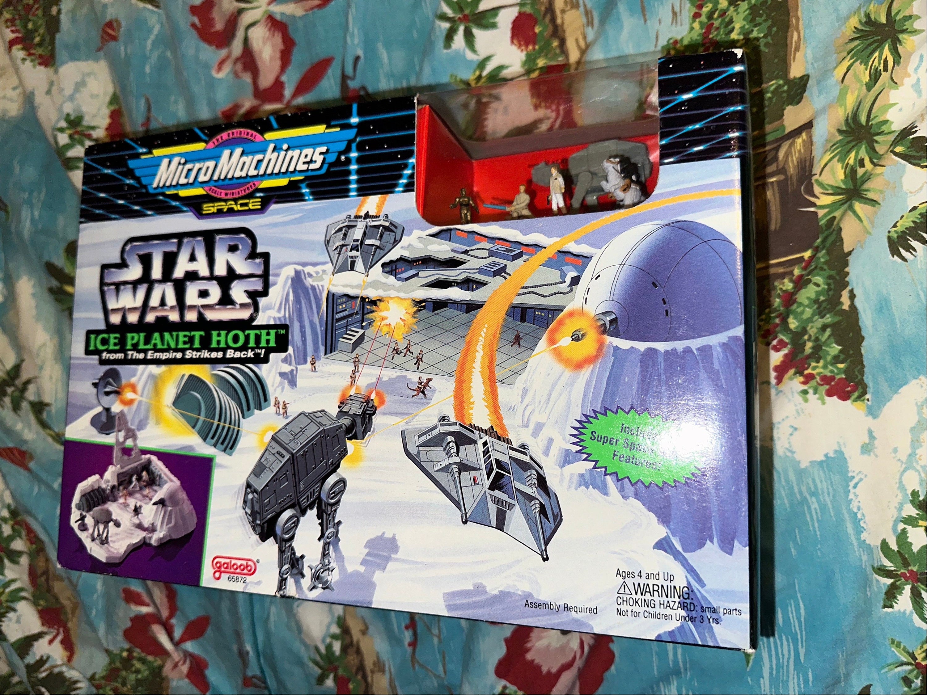 Star Wars Micro Machine Ice Planet Hoth Playset AT-AT 1993 Galoob