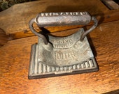 Antique 19th Century Cast Iron Geneva Hand Fluter Fabric Ruffle Iron