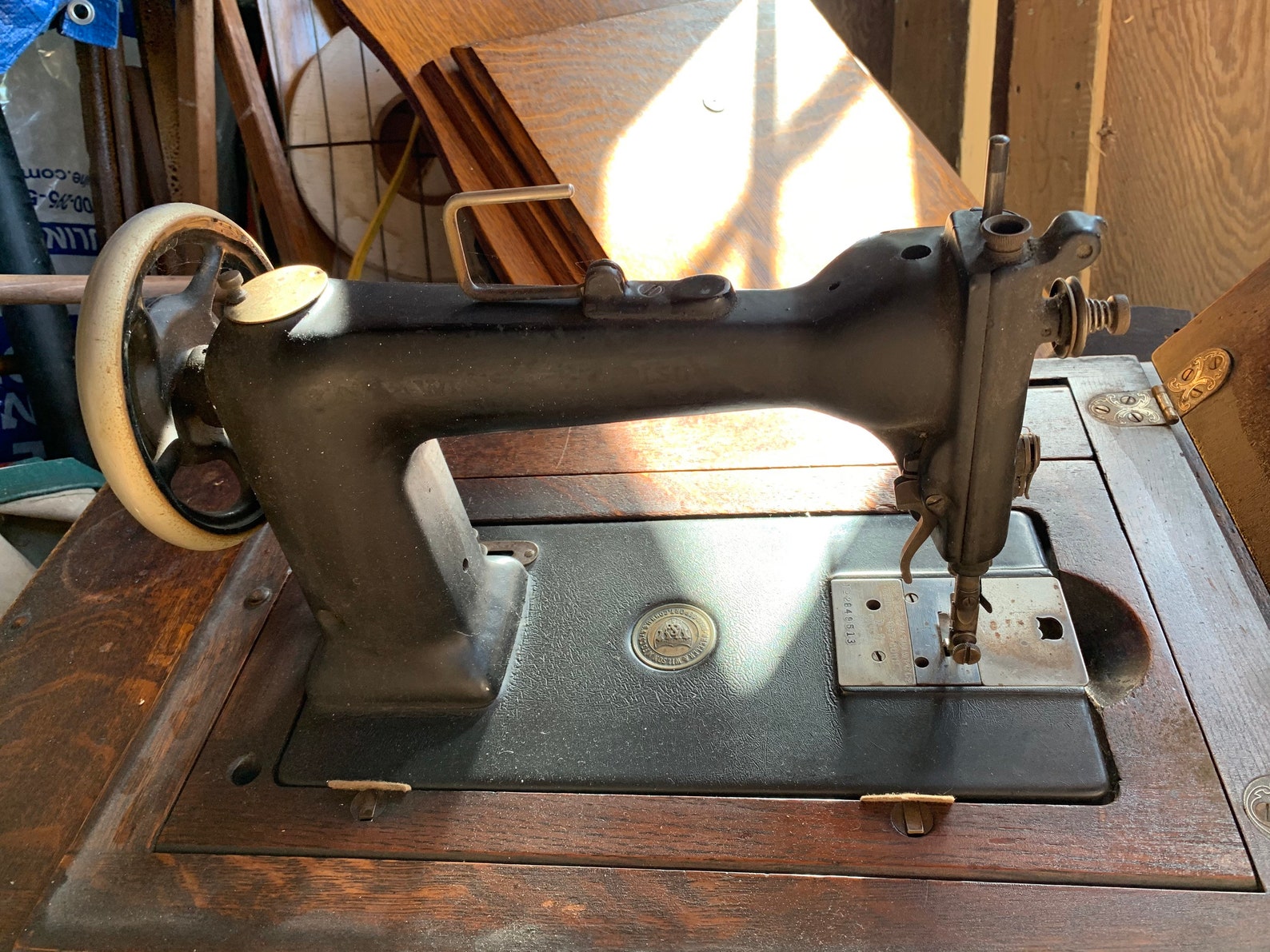 Wheeler & Wilson Mfg Co Sewing Machine Very Solid Great Old Etsy