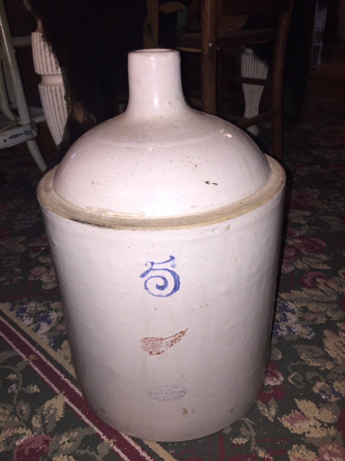 Red Wing Union Stoneware 5 Gallon Jug,Has NO Cracks,EXCEL"Compare".1930's Logo!!