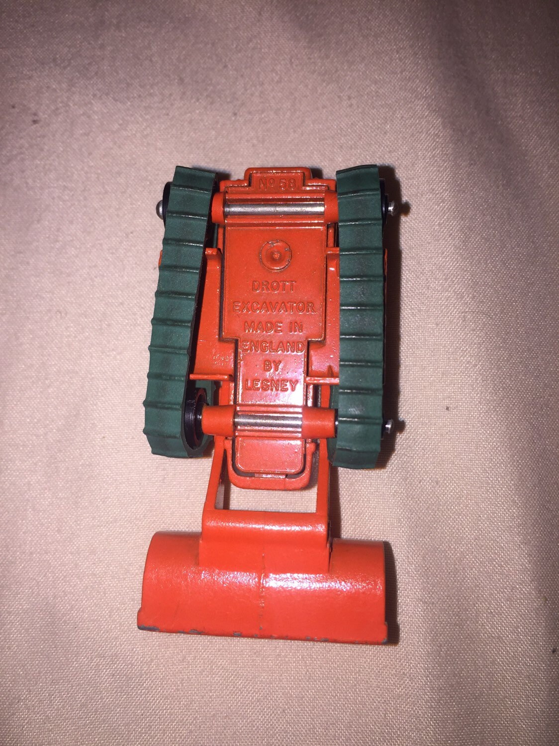 Vintage Lesney Matchbox No 58 Drott Excavator Red Lesney
