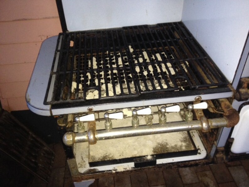 Antique 1921 Clark Jewel Stove Turned Into Outside Barbeque Etsy