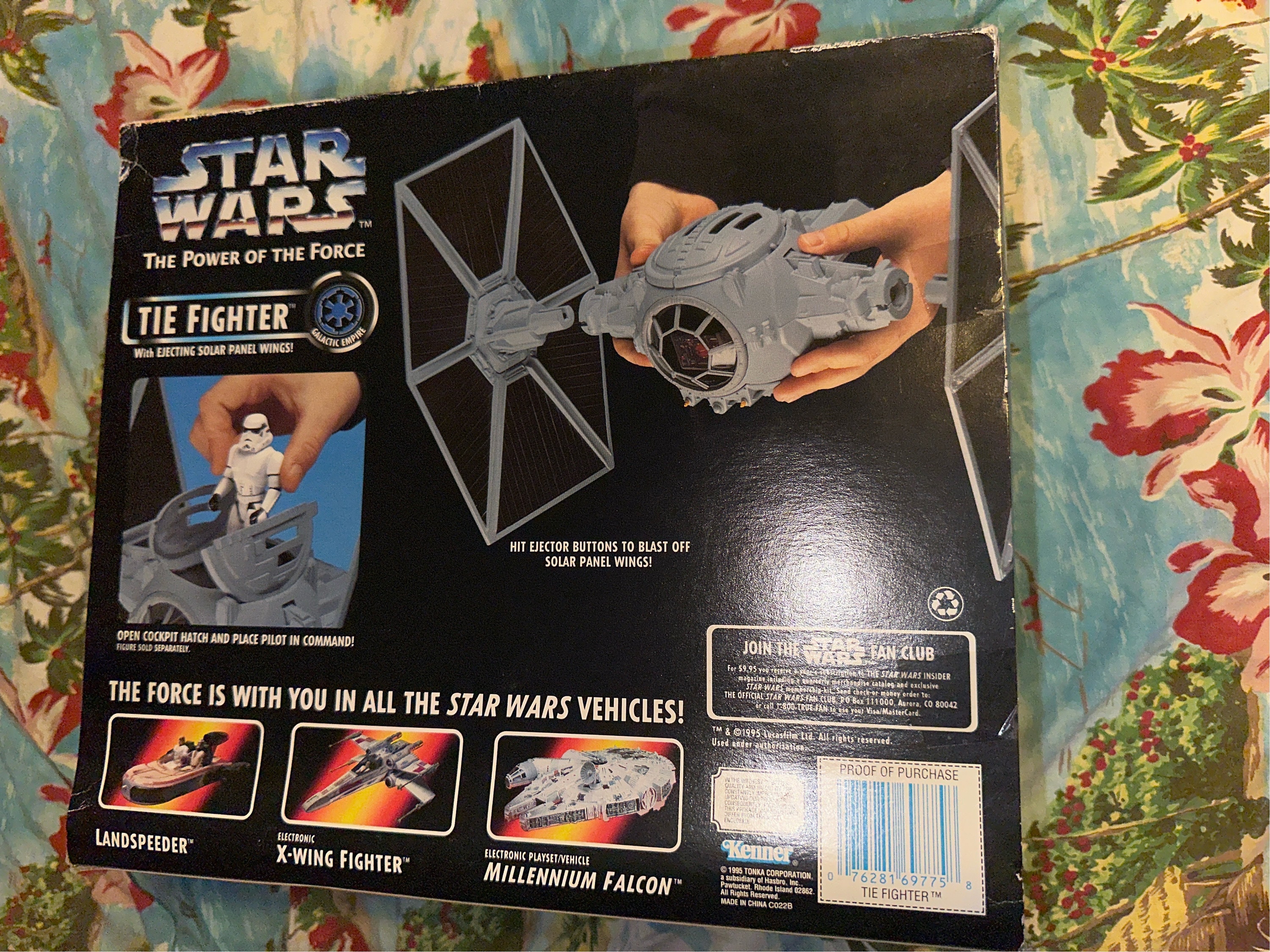 1995 Star Wars Sealed Box “tie Fighter” Kenner 12” Box New! Action