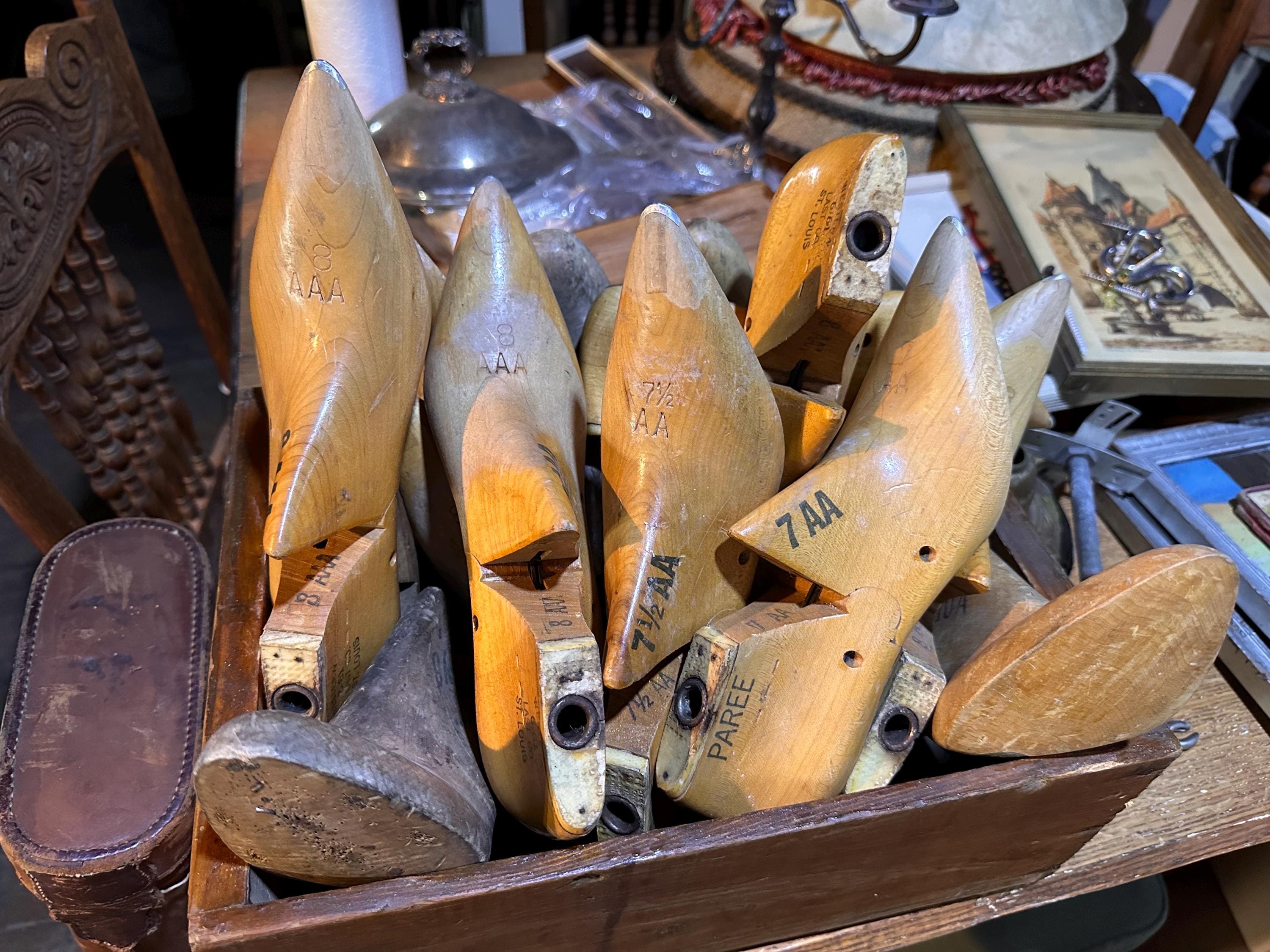 Vintage Shoe Stand Display - Etsy