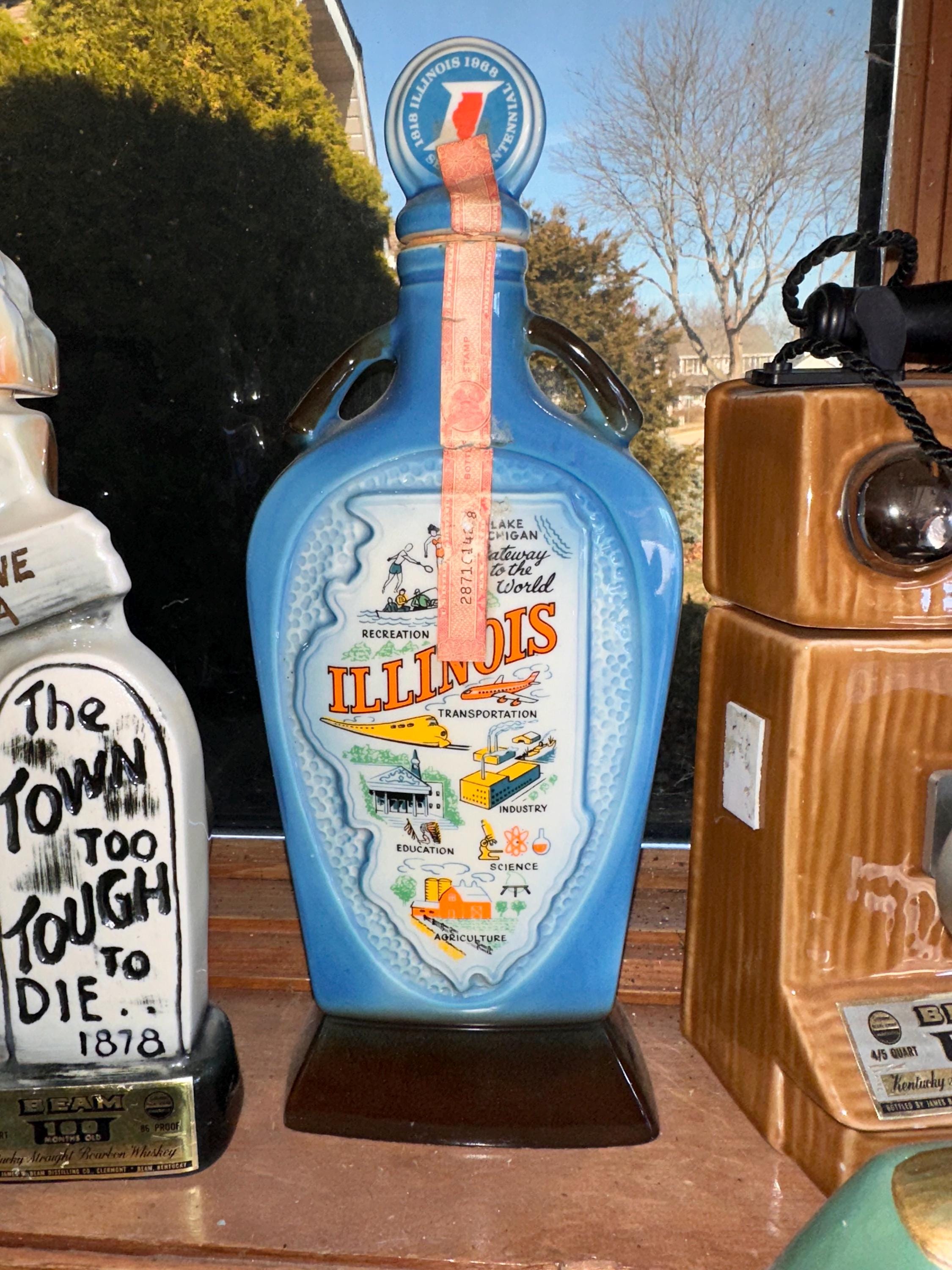 Illinois Sesquicentennial 1818-1968 Jim Beam Decanter - Etsy