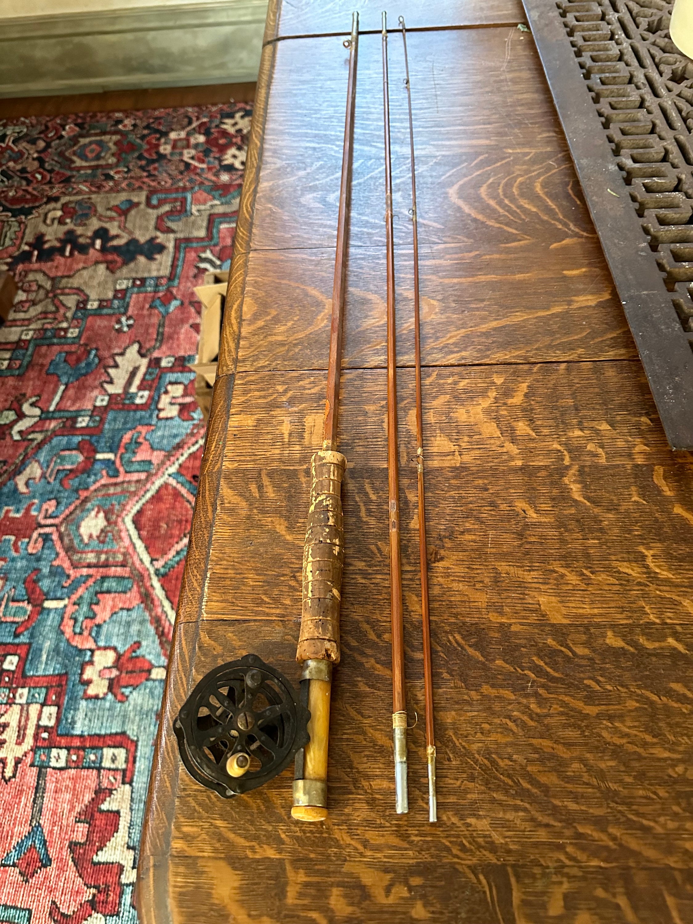 RARE 7’ Aristocrat Custom Made USA antique vintage Fly Fishing Rod 