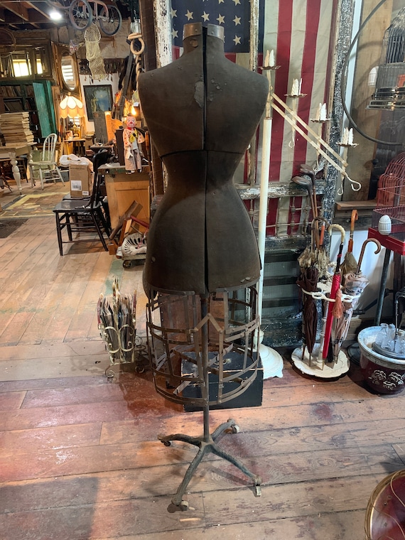 Antique Victorian 1909 Dress Form Mannequin, 6' heigh… - Gem