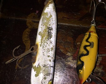 Fishing Lure collectibles 洋書 アンティーク ルアー Set of 6 Antique/vintage Fishing Lures, Tackle, Gear